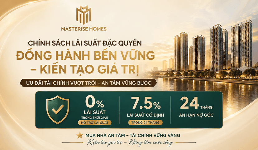 Chính Sách Lãi Suất Đặc Quyền 7,5% Masterise Homes 2026 | The Global City